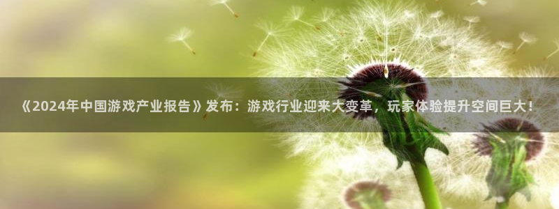 高德娱乐app：《2024年中国游戏产业报告》发布：游戏行业