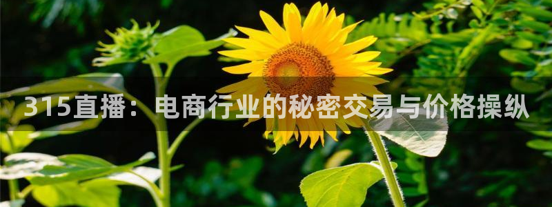火凤直播篮球免费观看：315直播：电商行业的秘密交易与价格操纵